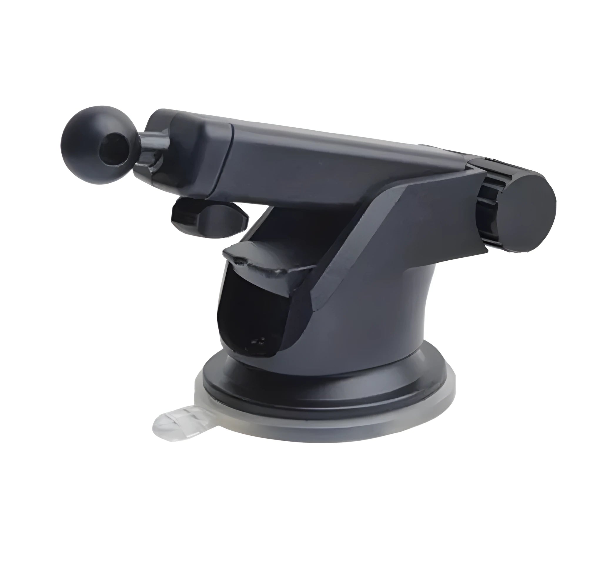 Universal car phone bracket with telescopic long rod mounted on vehicle dashboard
