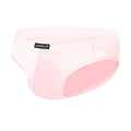 Seamless men's briefs in solid colours with low waist hip lifting design