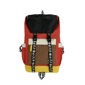 Oxford cloth school backpack showing three carrying methods with 32cm width dimensions