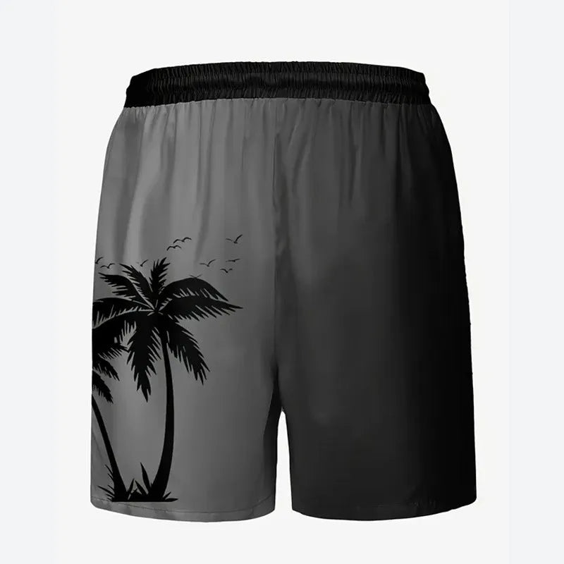 Men's loose-fit polyester summer shorts for beach leisure wear in various colours and sizes