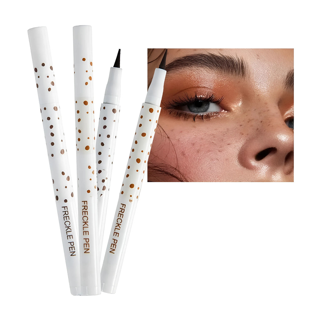 Dark brown waterproof freckle pen for natural-looking facial makeup markings