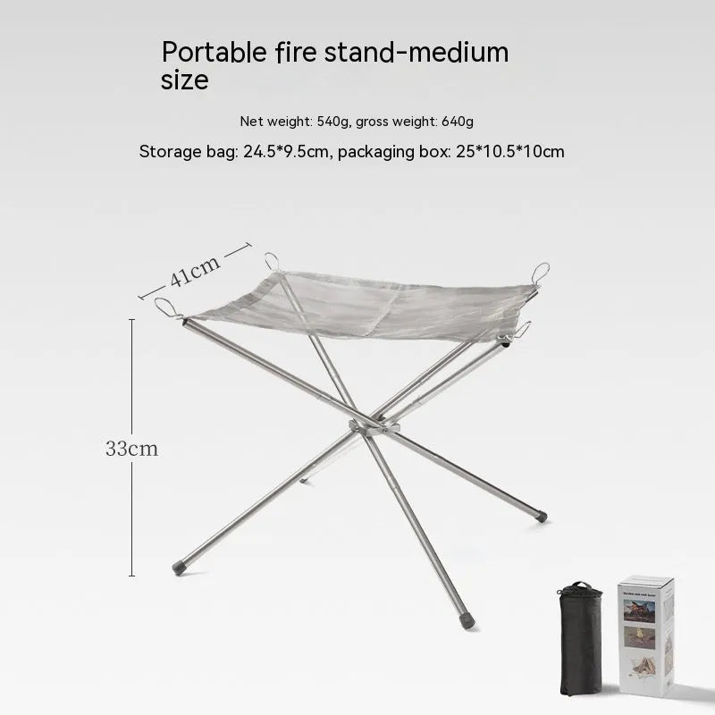 Silver stainless steel barbecue grill and net set for outdoor cooking with group