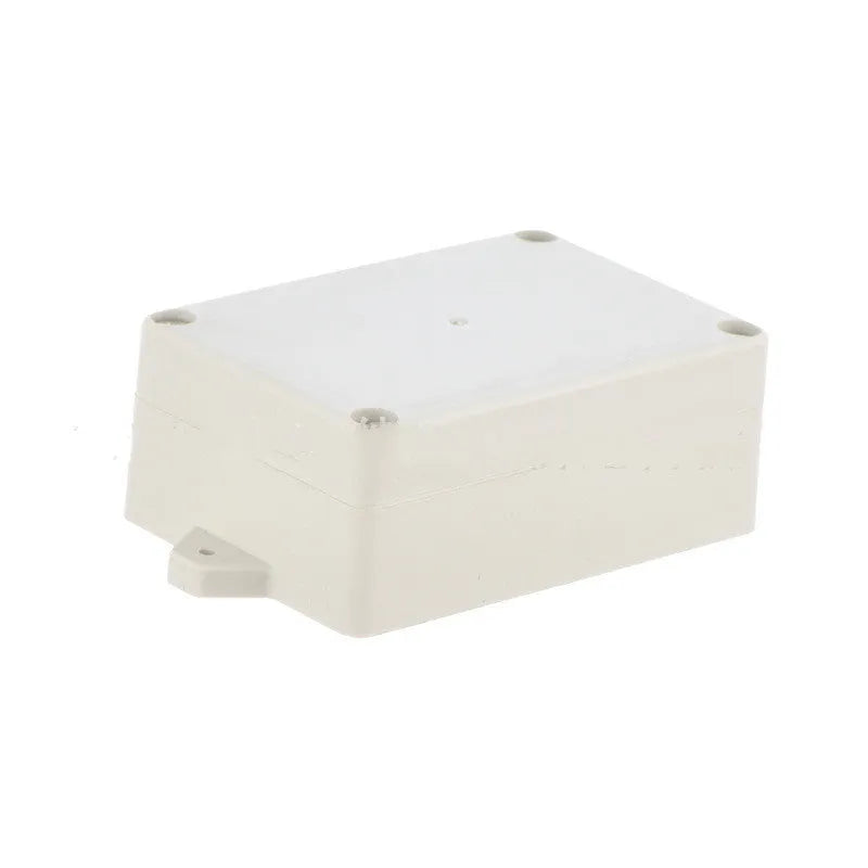 F4B-1 white ABS plastic waterproof instrument enclosure box for electronics.