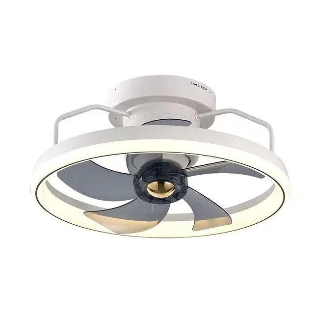 500mm diameter ceiling fan lamp with integrated light fitting in modern design with polycarbonate blades