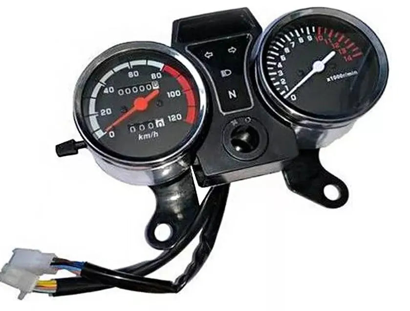 Motorcycle speedometer FT125 Clasica deliver instrument gauge default colour front view
