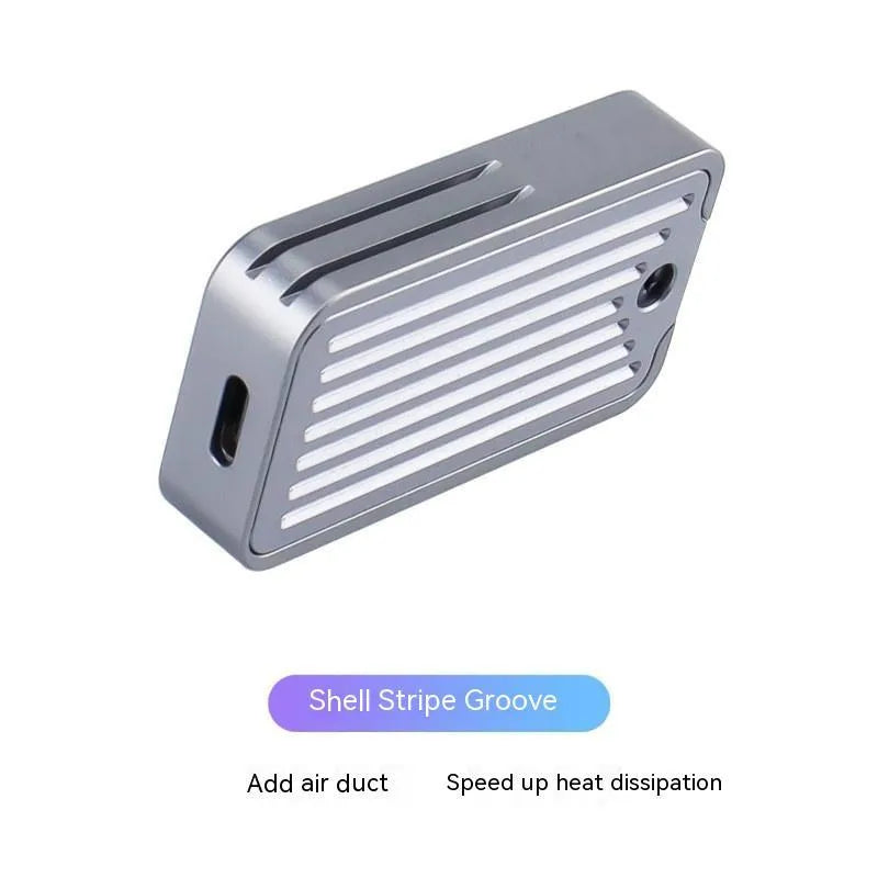 Aluminium external SSD enclosure for NVMe and NGFF solid-state drives with dual protocol support