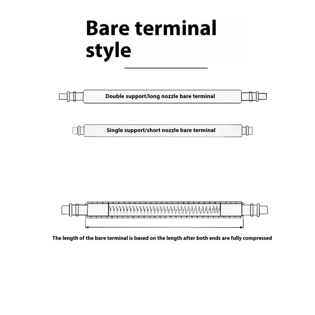 Watch bolt auricular needle spring shaft replacement part in multiple sizes.