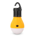 Portable hanging hook 3LED camping light in red colour showing compact dimensions