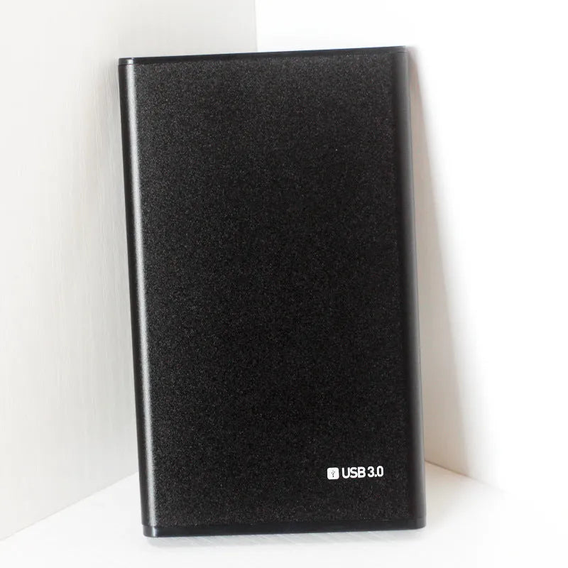 2.5 inch SATA hard drive enclosure in Sandblasted Grey aluminium alloy with USB 3.0 port