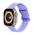 Solid colour monochrome silicone watch strap for Apple Watch 38mm to 49mm in assorted colours