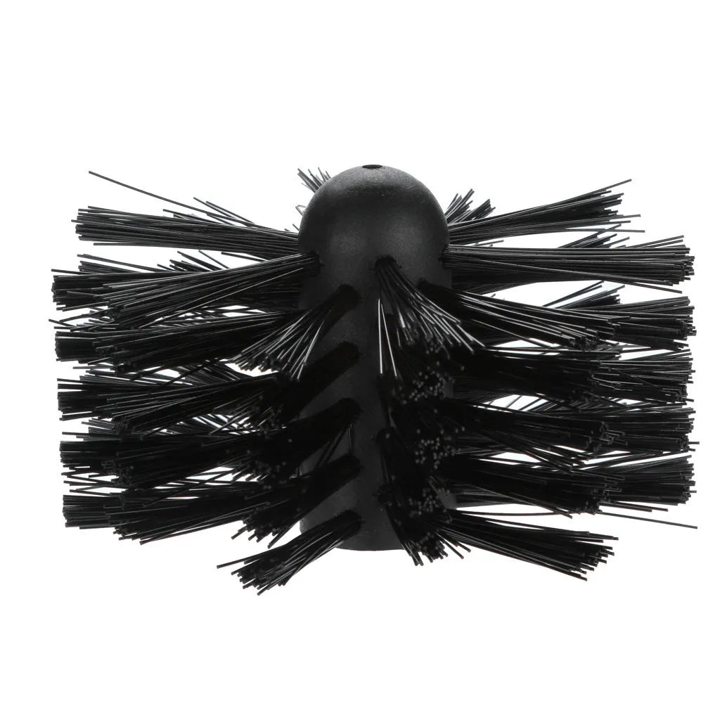 Flexible 600mm long chimney cleaning brush with nylon bristle head for dryer ducts