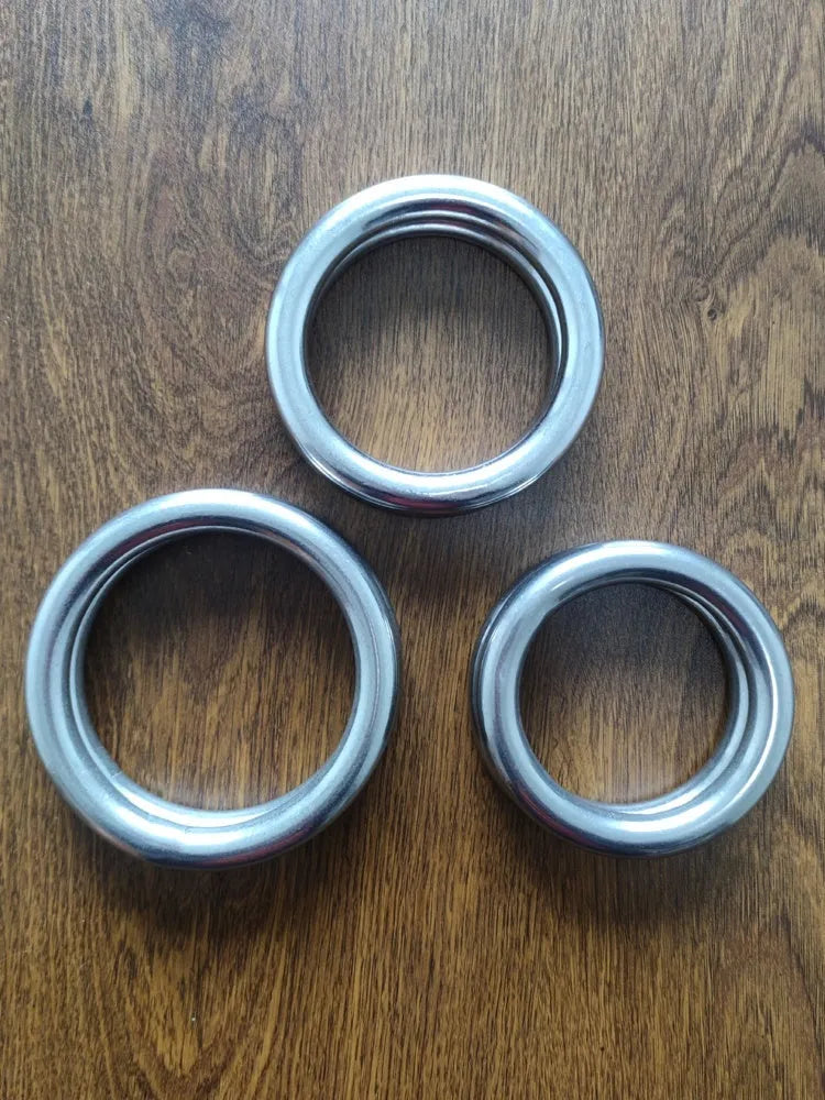 Carbon steel Wing Chun training ring for martial arts strength conditioning.