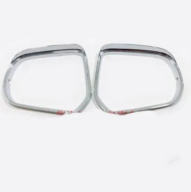 Rearview mirror protection covers with tremella patterned stickers in silver and black options