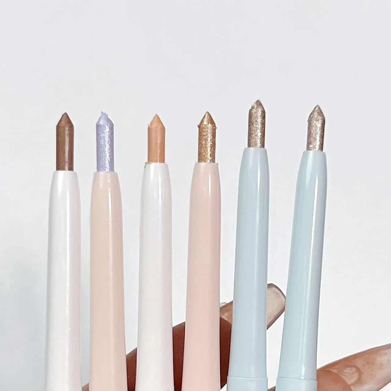 Highlight Brightening 2-in-1 Waterproof Eyeliner Pen in six colour options for eye makeup.