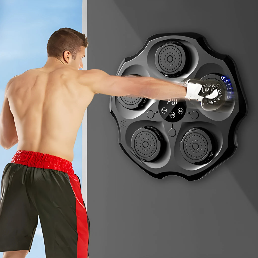 Bluetooth music boxing wall target hanging on wall with boxing gloves