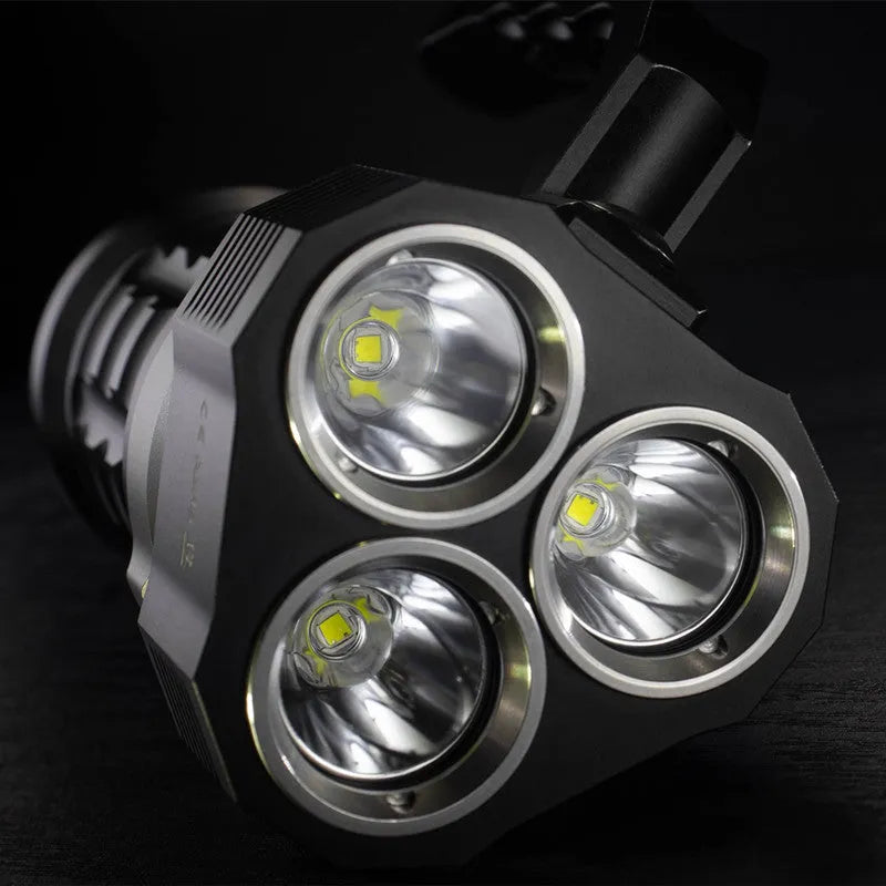 Aluminium alloy diving tube flashlight with 18cm length and 350 lumen output