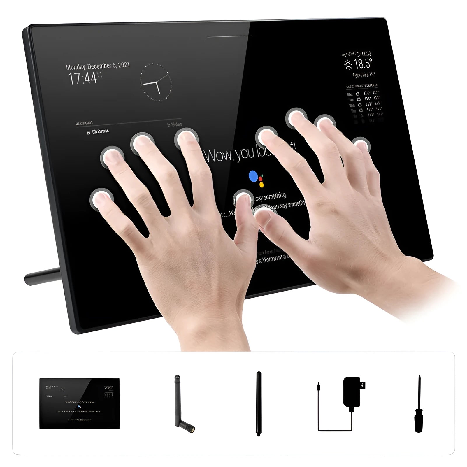 13.3-inch integrated computer voice assistant CM4 main control touch display with ABS casing