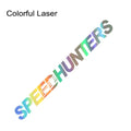 59 by 10 cm reflective car vinyl sticker in multiple colour options on adhesive backing.