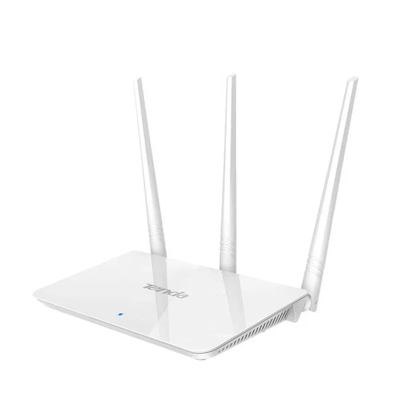 White plastic dual-band wireless router with 2.4G and 5G frequency support