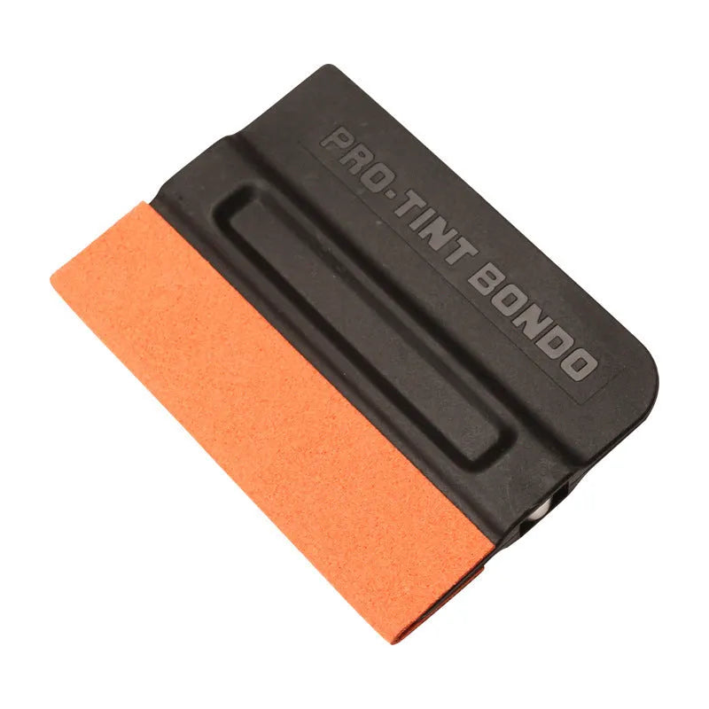 Car colour change film scraper tool with deerskin or wool pad for vinyl wrap application
