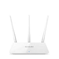 White plastic dual-band wireless router with 2.4G and 5G frequency support