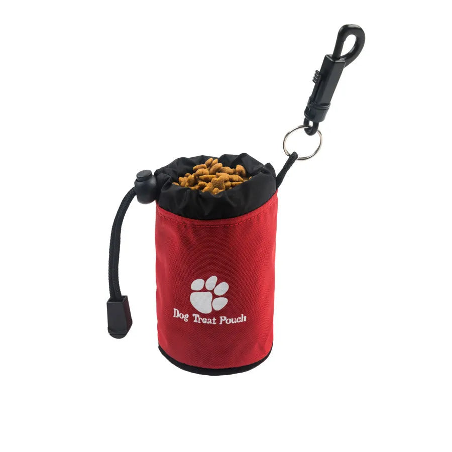 Mini nylon pet training snack bag in solid colour design for dog treats