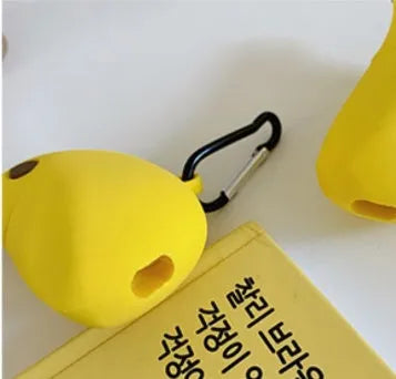 Yellow banana design silicone protective case for Apple AirPods Pro wireless headphones