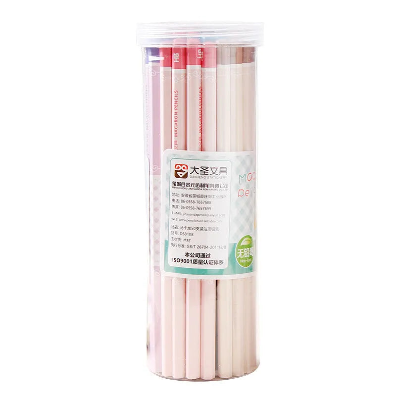 Basswood hexagonal thermal transfer pencil with wooden shell and HB graphite refill