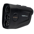 Telescope rechargeable golf laser rangefinder with LCD display showing distance measurement