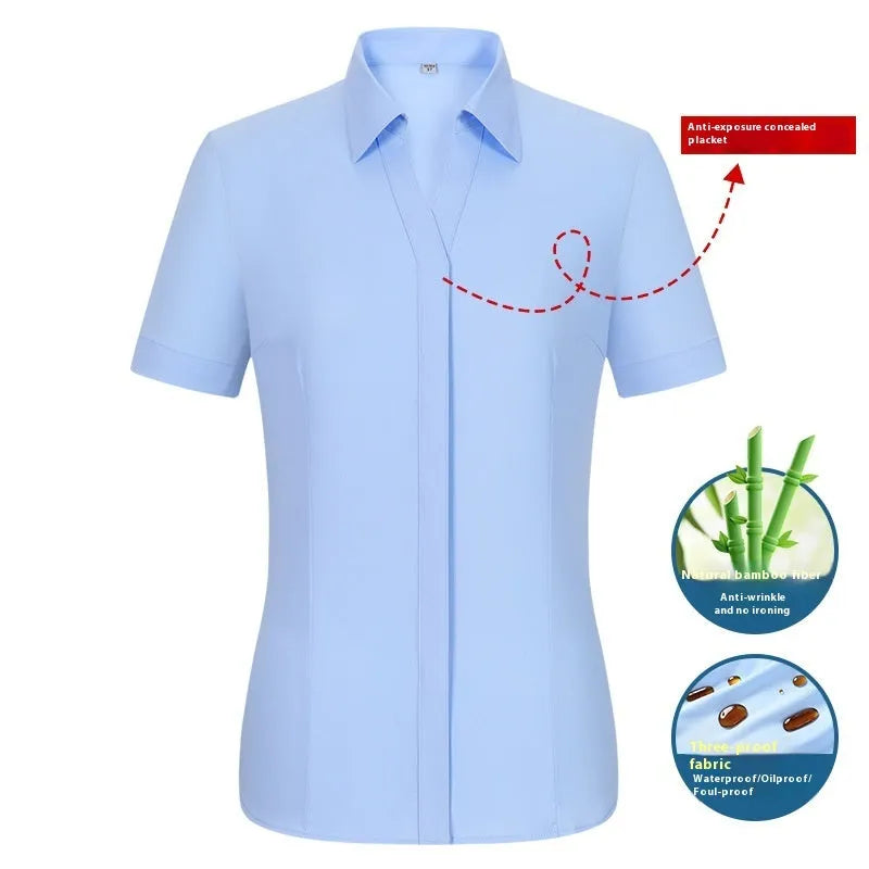 Men's slim fit bamboo fibre shirt with square collar, shown in a solid colour, illustrating business formal style.