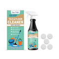 237ml lemon-scented floor cleaner bottle with refillable system and cleaning tablets