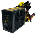 Black 110V server power supply unit with multiple cable connectors for high-wattage computer systems