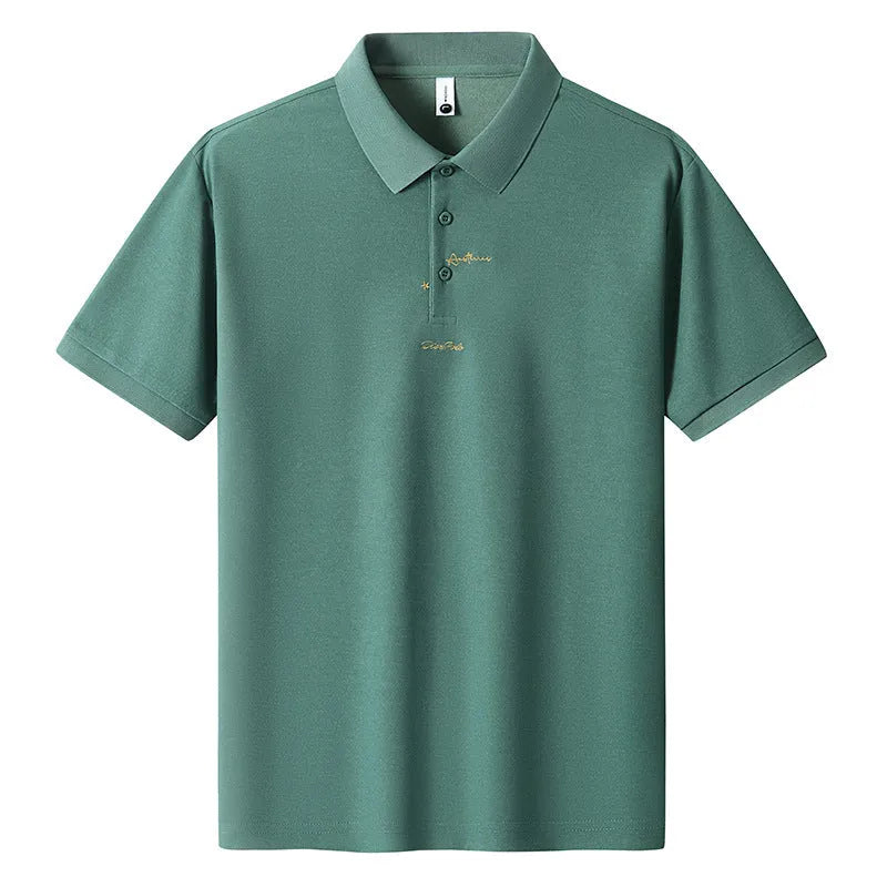 Men's casual cotton t-shirt in loose fit with short sleeves, available in six colours including white, black, green, pink, khaki and sky blue