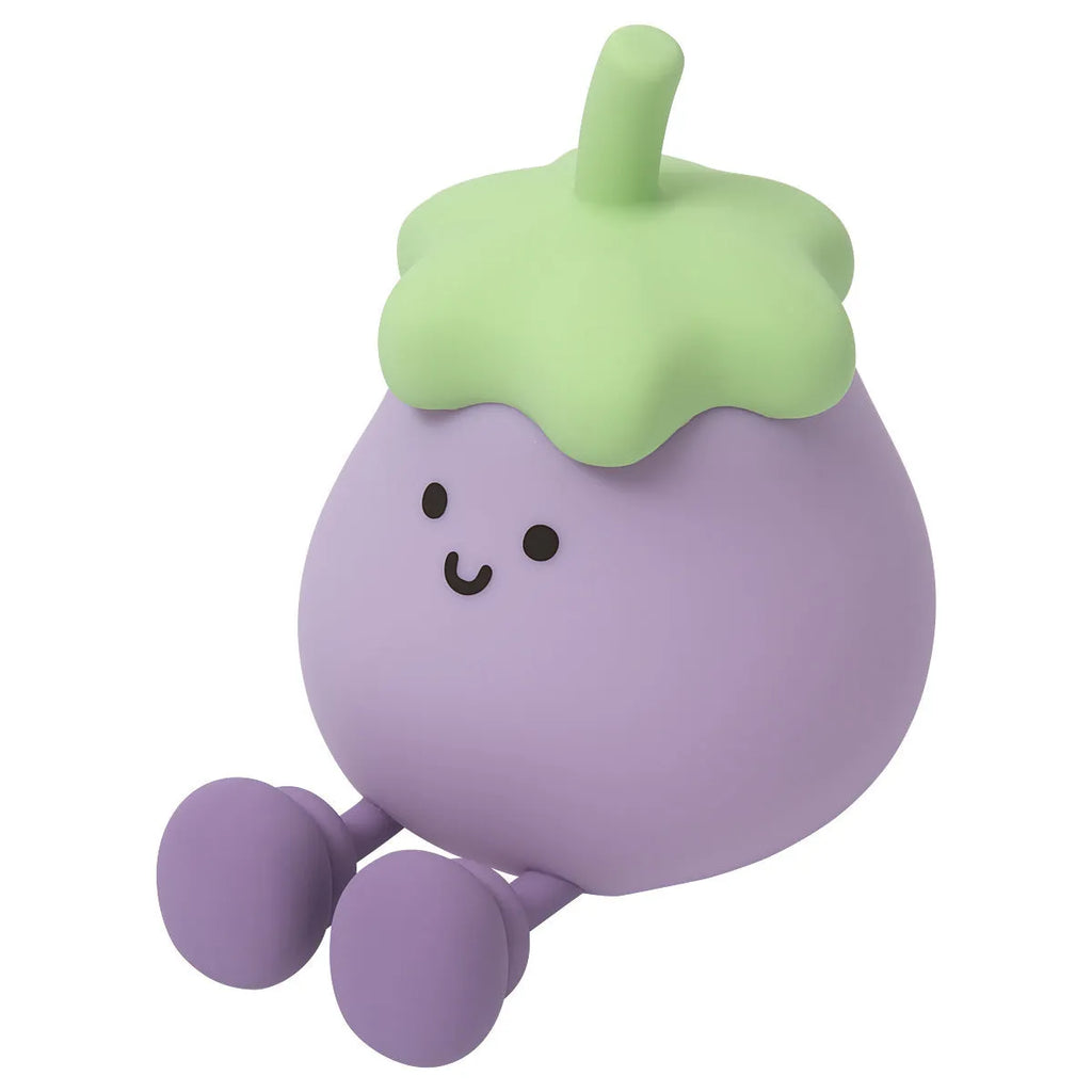 Cartoon eggplant shaped small night lamp with soft yellow light, 1200mAh