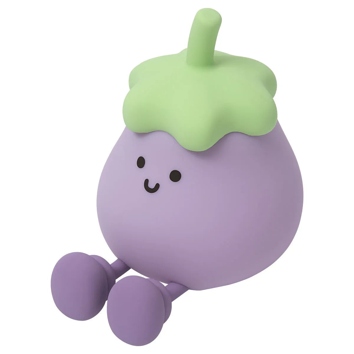 Cartoon eggplant shaped small night lamp with soft yellow light, 1200mAh