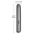 Moon shadow grey wireless hair straightener with tourmaline ceramic plates and lithium battery