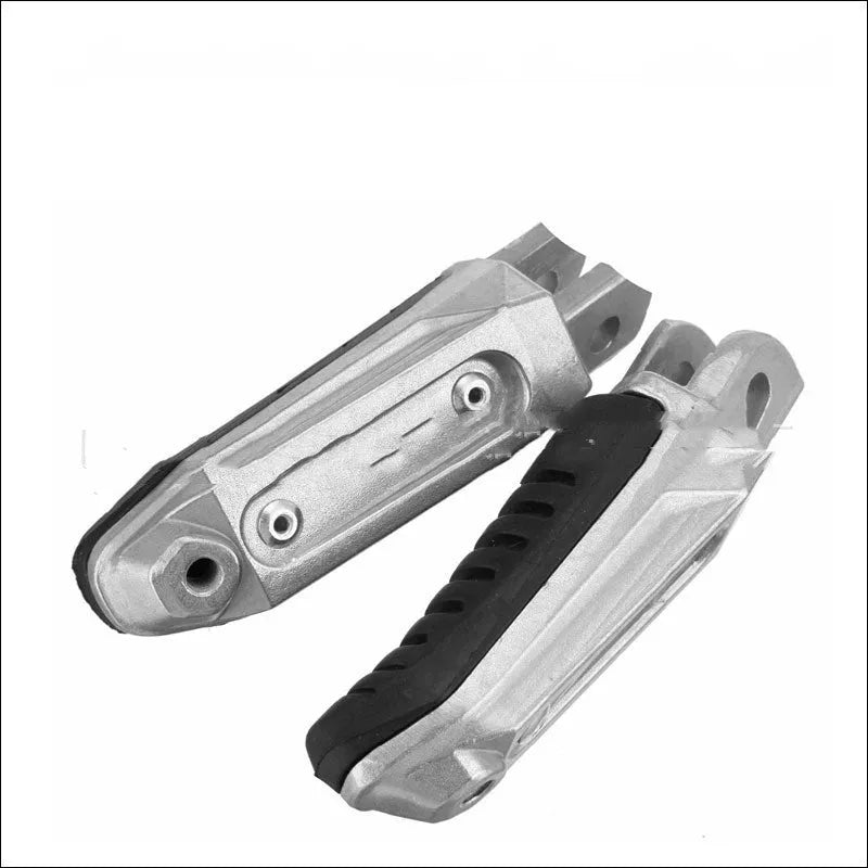 Black aluminium alloy motorcycle foot peg set for Suzuki GSX and V-Strom models