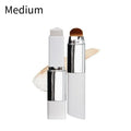 Blanc Cover Cream Stick V Foundation brush with removable brush head in light colour