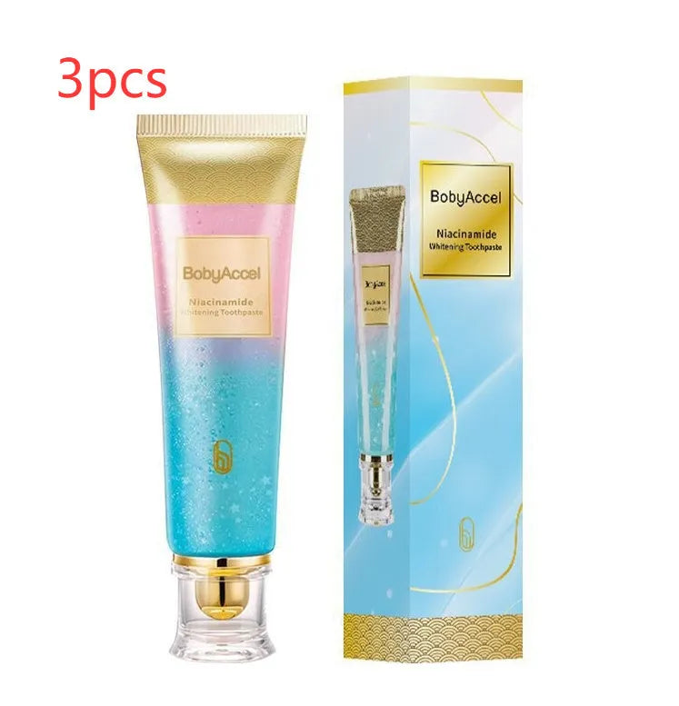 100g tube of nicotinamide whitening toothpaste for adults.