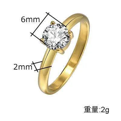 Women's stainless steel open ring with U-shaped geometric design and electroplating finish