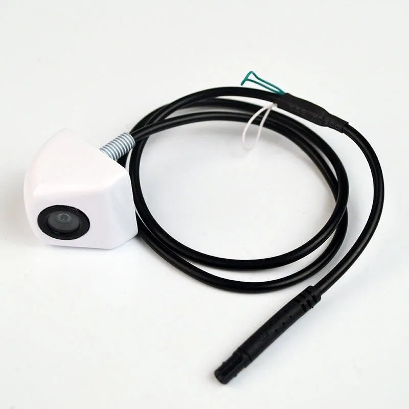 Car reversing camera with metal waterproof shell and integrated wiring
