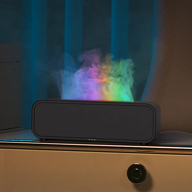 2024 USB aroma diffuser with remote control and colour-changing light in black and white options
