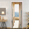 American style landscape wall mural PVC self-adhesive door sticker 77x200cm