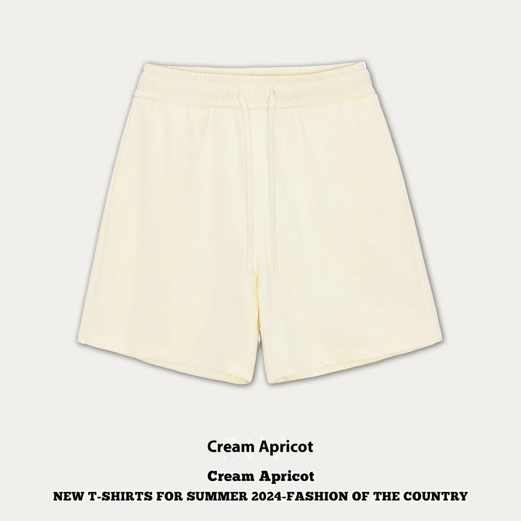 Cotton denim loose-fit casual shorts for babies and toddlers on a size chart.