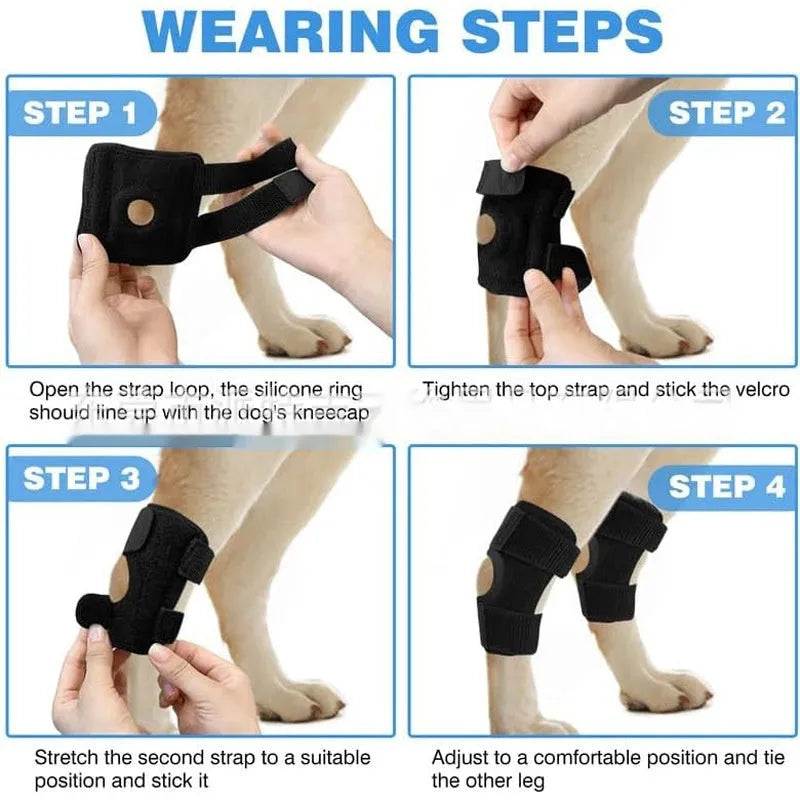 Black polyester pet leg guard for ACL rehabilitation and joint dislocation protection