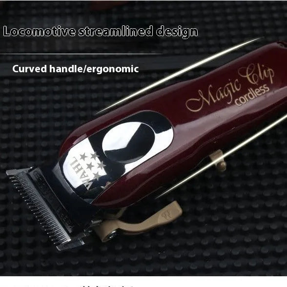 Professional hair clippers set with stainless steel cutter head and choice of EU, UK or US plugs