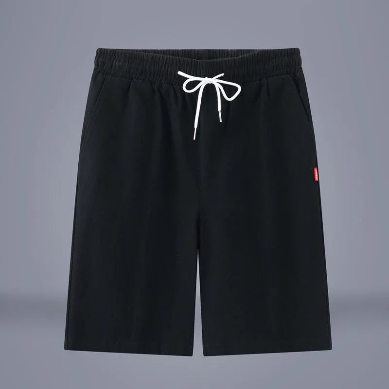 Chinese style cotton linen cropped trousers in army green colour with drawstring waist and mid-length cut