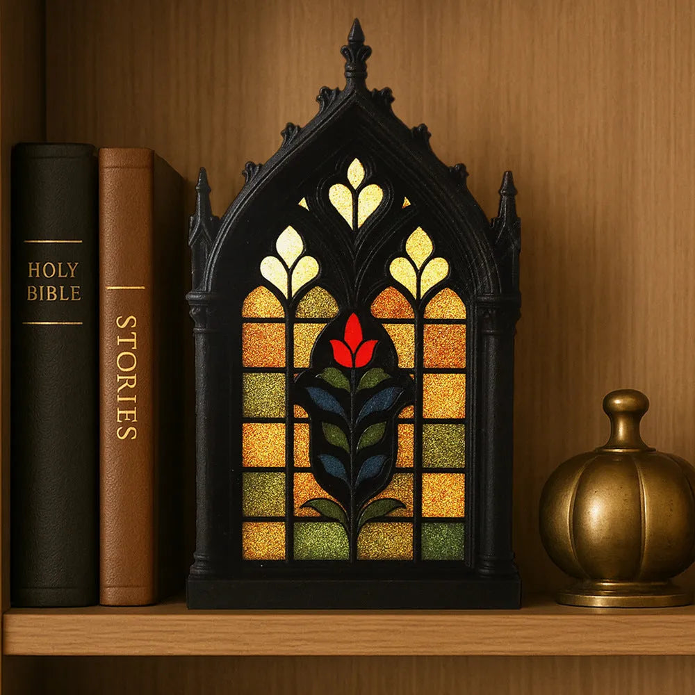 Black wooden Gothic style wall mounted storage rack with pendant shelf design