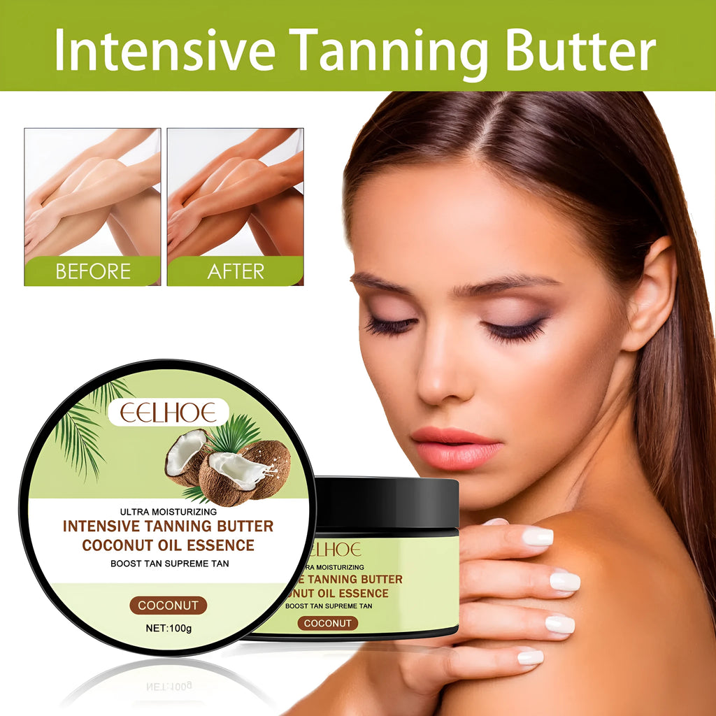 Coconut Help Black Frost skin cream jar, 100g net content, for outdoor colour enhancement.