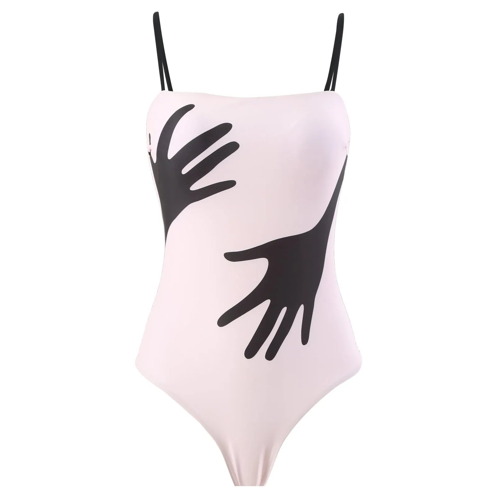 Women's patterned polyester bikini and tulle skirt two-piece swimsuit set